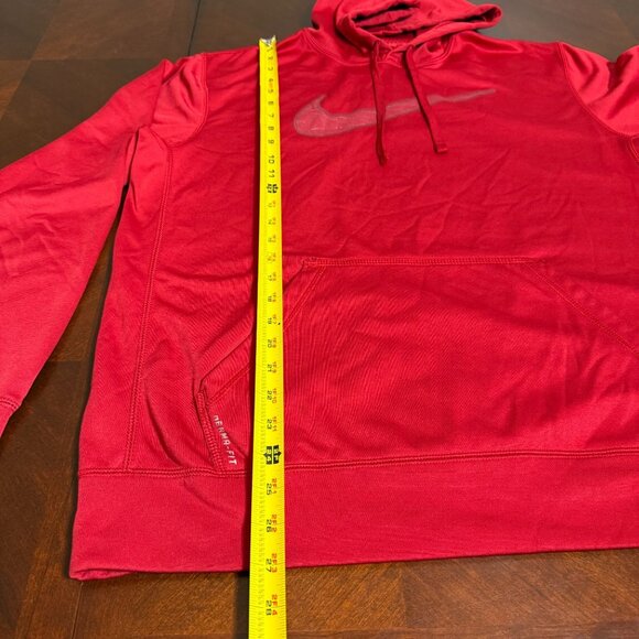 Nike Mens Red Pullover Hoodie L Polyester - Picture 5 of 11